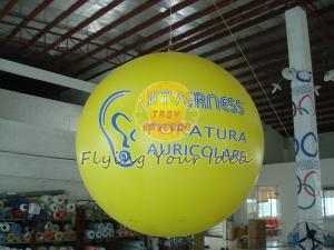  2.5m Yellow Inflatable Advertising Helium Balloons with Total Digital Printing for Party Manufactures