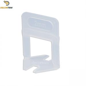 China Plasitc Ceramic Floor Tile Leveling Clips 1mm 1.5mm 2mm Thickness on sale