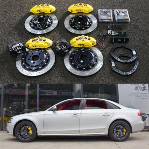 China BBK Audi Big Brake Kit For A4 B8 18 Inch Car Rim Front 6 And Rear 4 Piston Caliper To Keep The EBP Function on sale