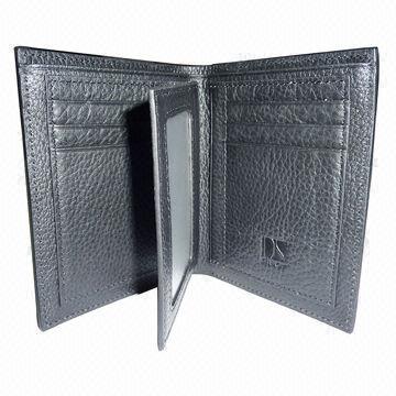Men's Wallet, Made of Real Leather