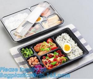 Fast food delivFood Grade Flat Collapsible Kids Plastic Foldable Silicone Plastic Food Storage Container Bento Lunch Box Manufactures