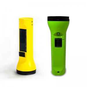 China 0.2W Solar Power LED Flashlight 5V Solar Rechargeable Torch With Reading Light on sale