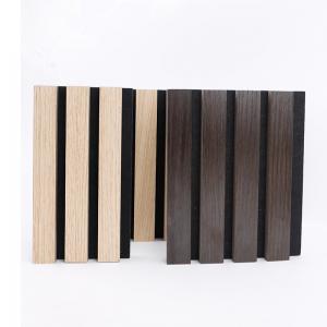  Slats Laminated Pet Veneer Wood Acoustic Panels Wall Ceiling Soundproof Manufactures
