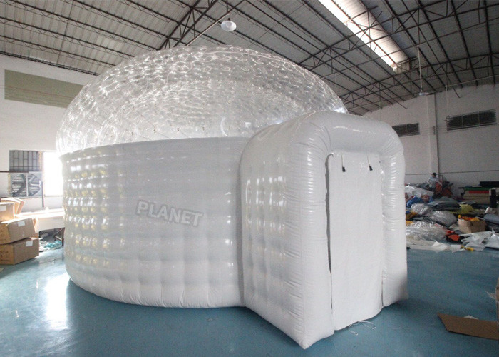  0.55mm Pvc Inflatable Igloo Tent For Outdoor Observe Stars Manufactures