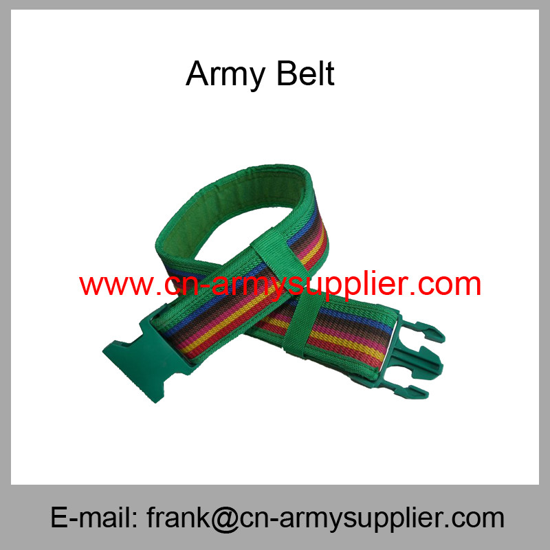 China Wholesale Cheap China Military PP  Kenya Army Plastic Buckle Police Belt on sale