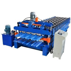 China 0.3-0.8mm Low Noise Roof Panel Roll Forming Machine 13/14 Stations on sale