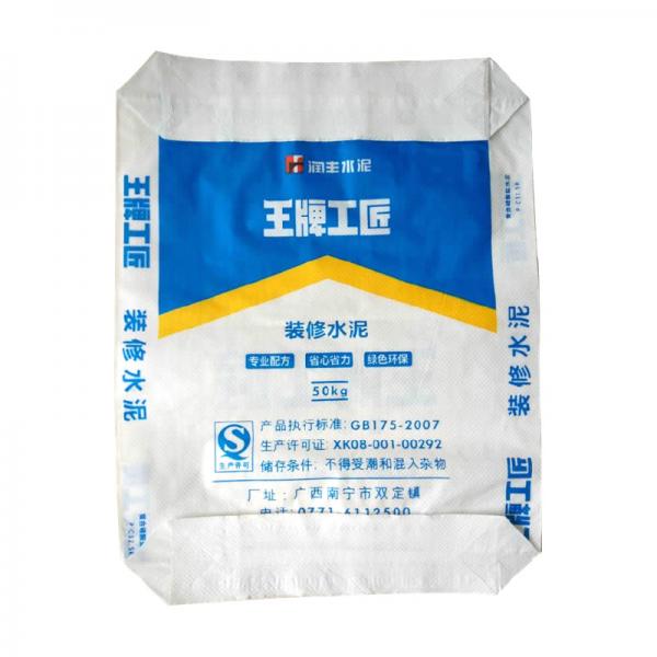 Quality Laminated PP Cement Bags Bulk Storage Bags 60gsm Customized With PE High Strength for sale