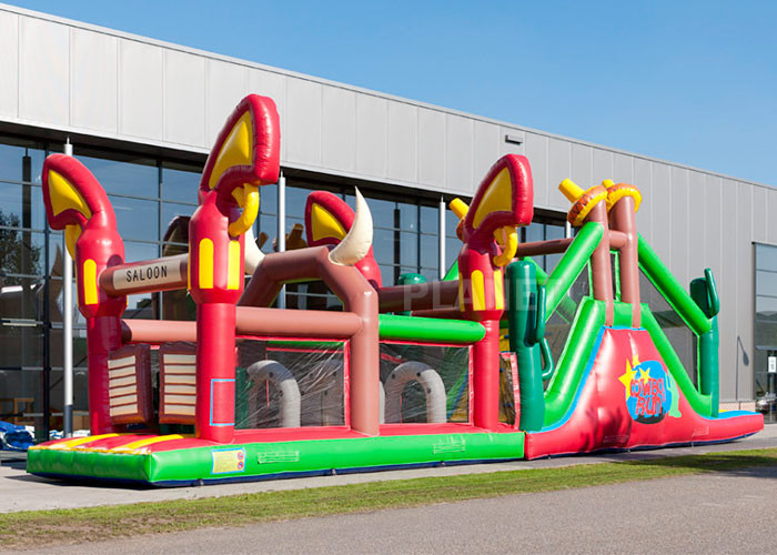  Reliably Blow Up Obstacle Course 17.0 X 3.6 X 4.7 M Fourfold Stitching Manufactures
