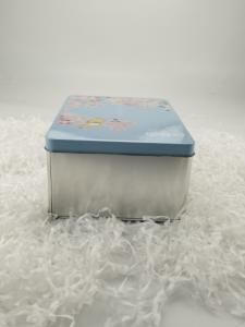 China PMS Printing Matte Finish Metal Rectangular Tin Box With Lid on sale