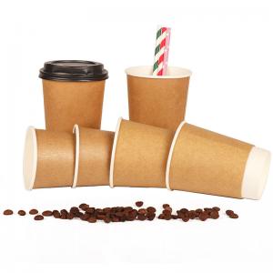 China Custom Printed Single Wall Disposable Paper Coffee Cups 4oz 8oz 12oz on sale