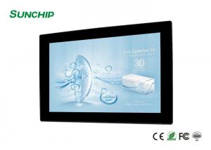  10.1 inch Wall Mounted Advertising Display Android POE black tablet PC digital signage With Ethernet WIFI from sunchip Manufactures