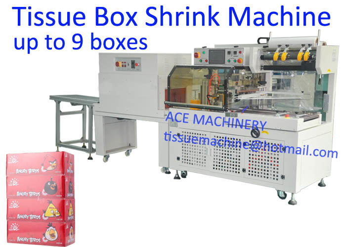 Quality Sealing Shrinking 9 Boxes Tissue Paper Packing Machine for sale