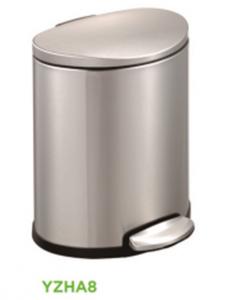 China Sustainable Stainless Steel Trash Can Induction Type Recycling Pedal Bin on sale