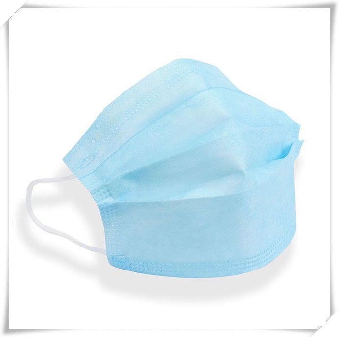  Liquid Proof 3 Ply Disposable Face Mask For Beauty Salon / Food Processing Industry Manufactures