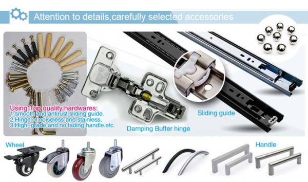 Hardware accessories for display cabinet