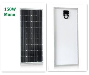 China Durable Roof Mounted Solar Panels For House, 150W Mono Solar Panel 1480*680*35mm on sale