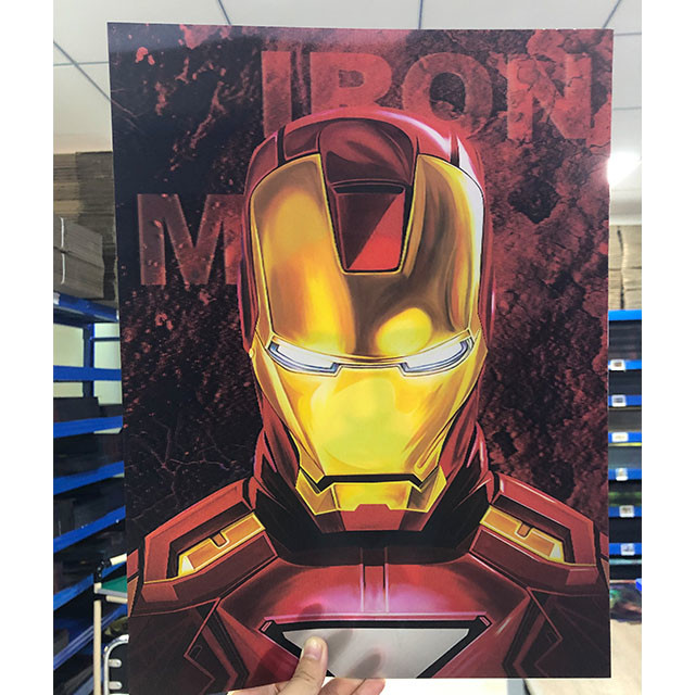  30x40cm 3D Animation Poster Lenticular Flip Pictures Of Marvel Comics Wall Art Manufactures