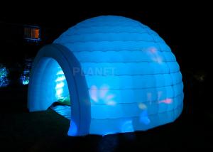  Led Lighting Inflatable Igloo Tent , Oxford Cloth Inflatable Tents For Parties Manufactures