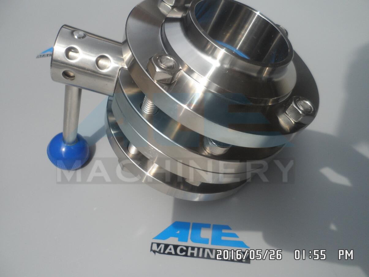  Stainless Steel Sanitary Butterfly Valve (ACE-DF-9V) Manufactures