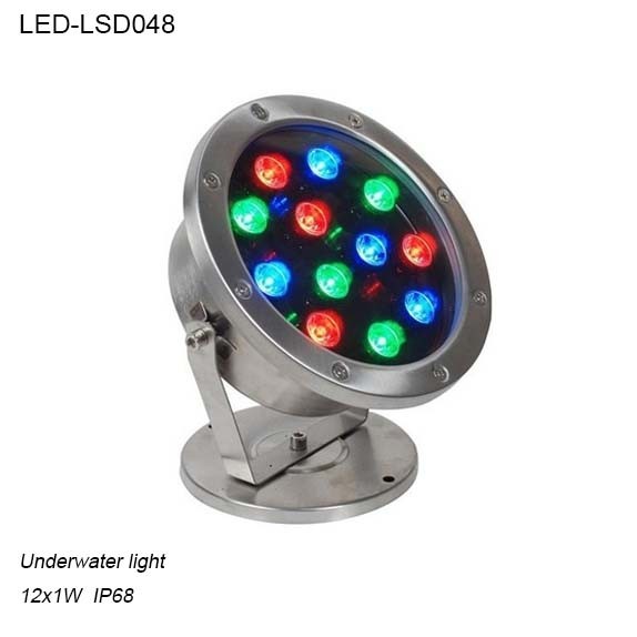  12W RGB change colour High quality outdoor LED Underwater light Manufactures