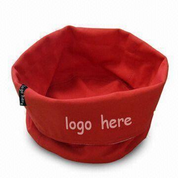  Canvas Basket, Customized Logos are Welcome, Green Product Manufactures