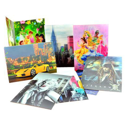 OK3D best PSDTO3D101 software design PET 3d- lenticular-printing christmas cards with flip effect or animatio in USA Manufactures