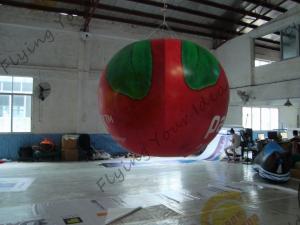 B1 Fireproof PVC Apple Fruit Shaped Balloons With Full Digital Printing 3m Height Manufactures