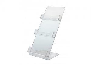  3 Slot Acrylic Clear Board Acrylic Business Card Holder Display Multi Segments Manufactures