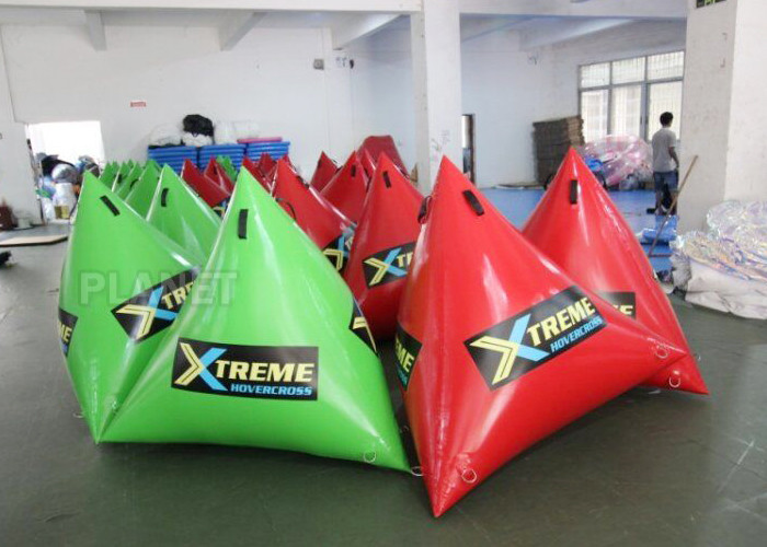  Green Inflatable Marker Buoy / Inflatable Floating Water Park 3 Years Warranty Manufactures