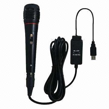  5-in-1 USB Microphone, Compatible with Wii/PS2/PS3/PC/Xbox 360 Manufactures