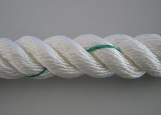  NEW 75 Feet Of 3/4" Inch Nylon White Rope With Green Tracer (high quailty) Manufactures