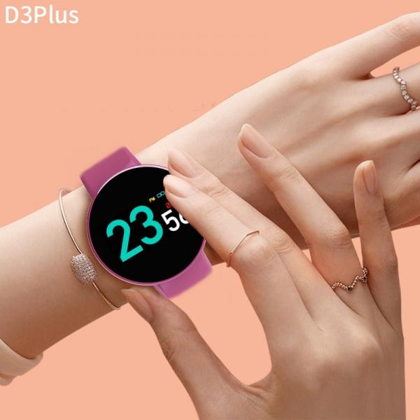 Bluetooth 5.0 Dual USB Charger 3ATM IP68 Waterproof Smart Watch