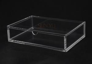  3mm Thickness Unique Store Fixtures Custom Clear Box With Drawer Manufactures