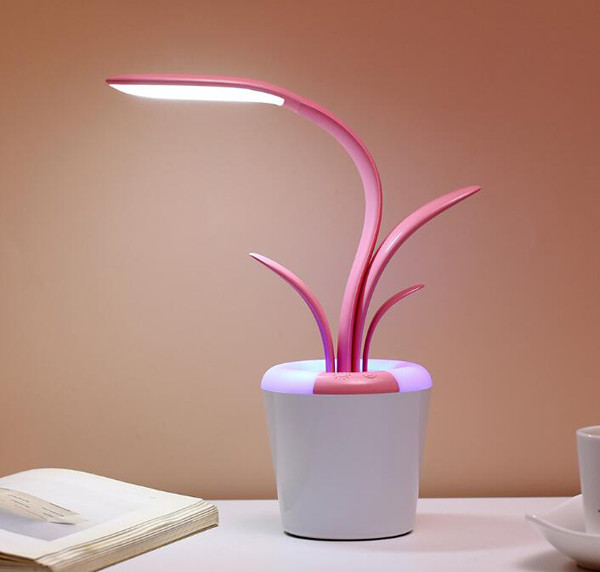 China USB Rechargeable LED Desk Eye-protecting Kaffir Lily Reading Lamp For Children on sale