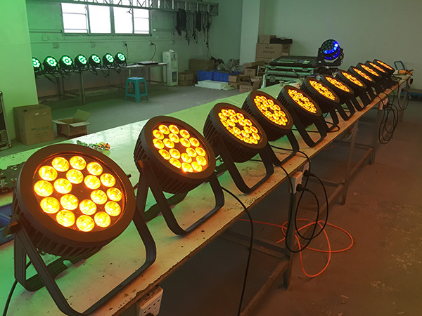  12cm Thickness Flat Outdoor Led Par Lights With Full Color Mixing Effect Manufactures