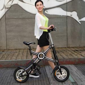 China Black Popular 500W Two Wheel foldable electric bicycle with Brake on sale