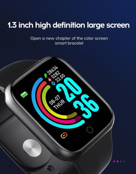 Y68 1.3" Screen 240x240 Intelligent Bluetooth Smartwatch