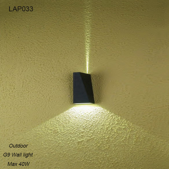  Narrow ways outdoor waterproof Max 40W outside halogen G9 wall light Manufactures