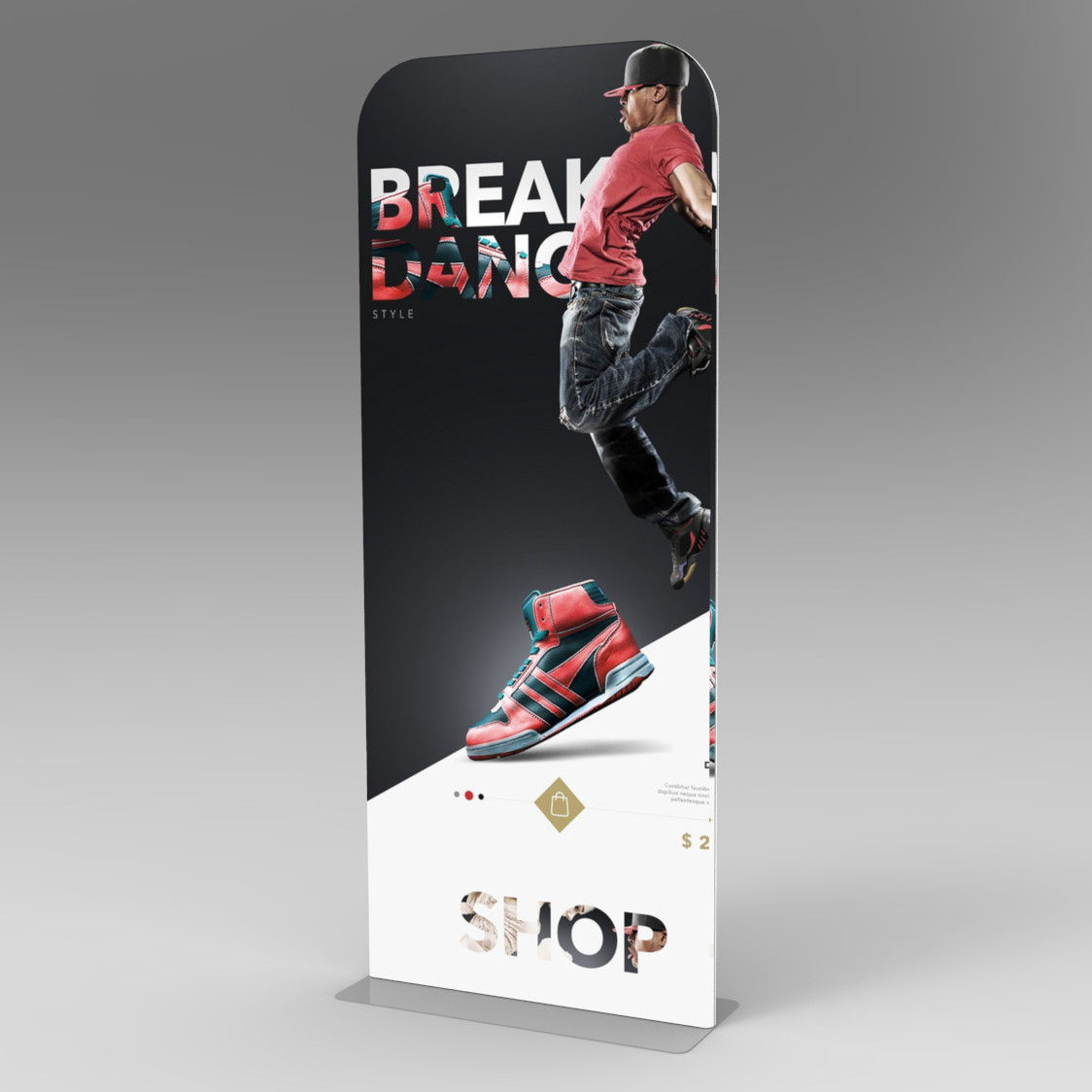  Economy EZ Tube Tension Fabric Displays , Customized Tension Fabric Pop Up Banner  Manufactures