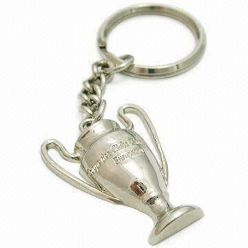  3D Trophy Keychain with Fitting Attachment, Made of Pewter Material Manufactures