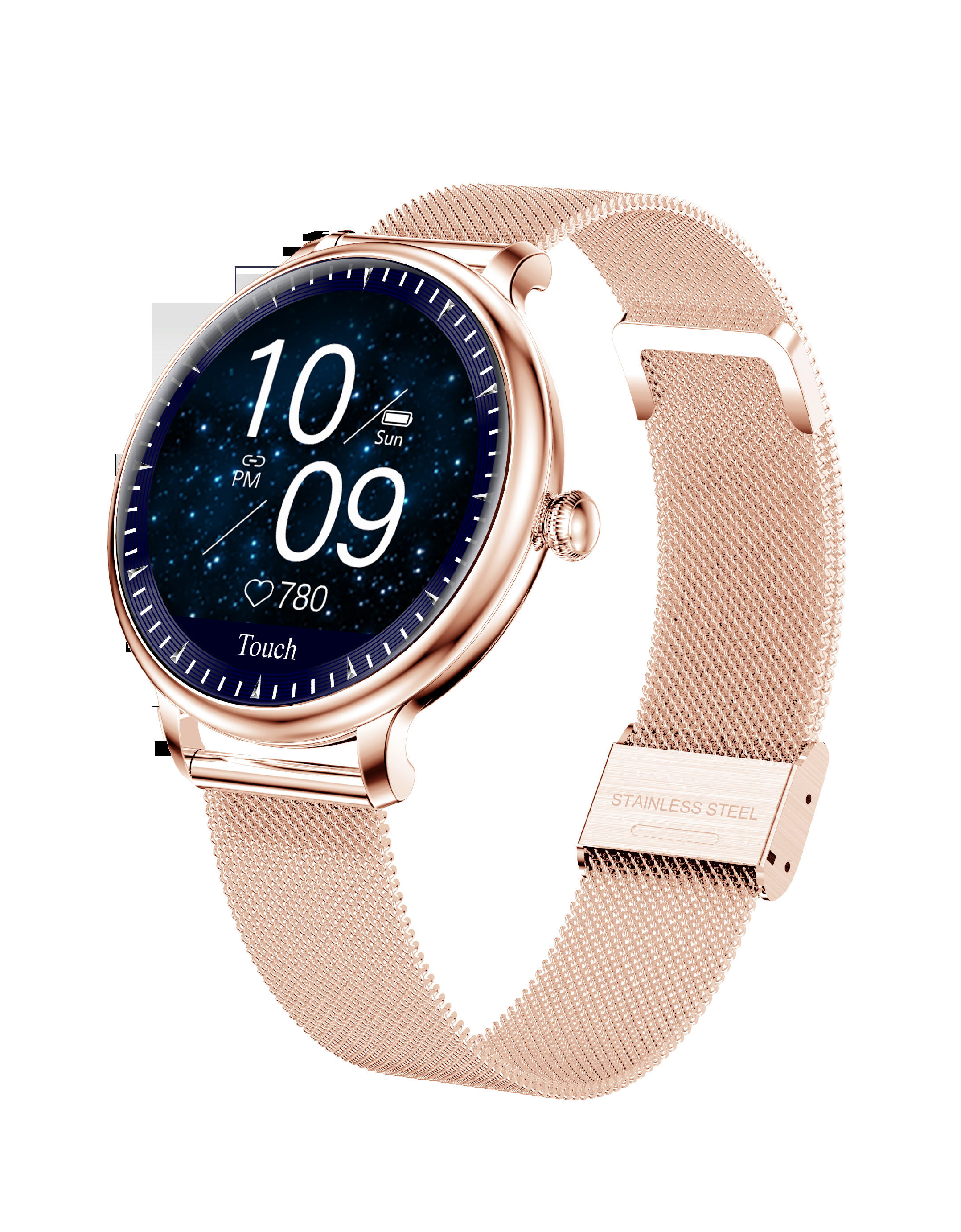  1.08 Inch Screen 64M Ladies Bluetooth Smart Watch Manufactures