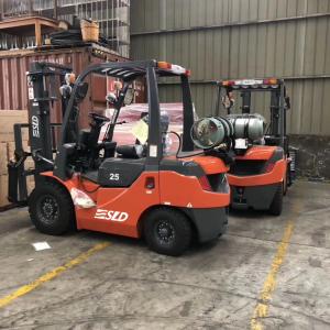 China 2.5 Tons Gasoline LPG Forklift Hydraulic Transmission Type on sale