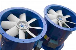  Three Phase Sickle Blade 2900 rpm Industrial Axial Fan 400mm Blade Manufactures