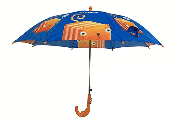 Automatic Small Personalized Kids Umbrella For Children Pongee Digital Printing for sale