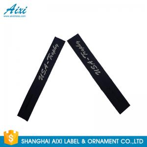  Garment Woven Clothing Label Tags Satin / Silk Printing Fast - Delivery Manufactures