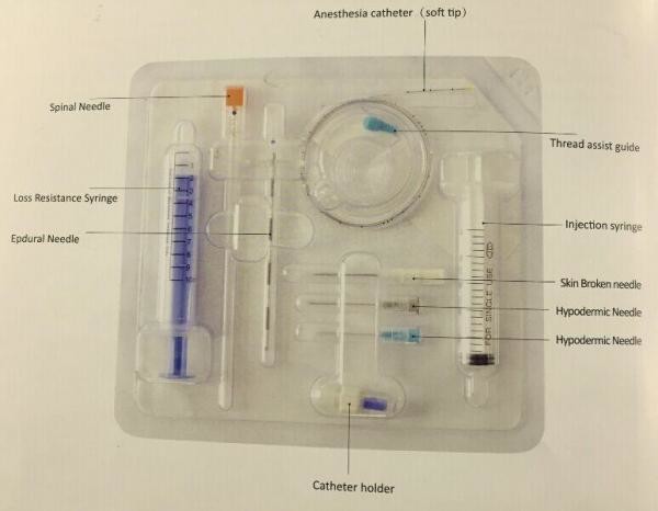 China Safe Epidural Anesthesia Catheter Transparent Medical Grade PVC on sale