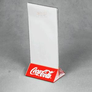  Advertising Banner Stands Clear Acrylic Menu Holders Coca Cola New Launch Manufactures