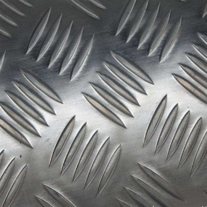  1060 Five Bars Pattern Aluminium Checker Plate , Aluminium Chequered Sheet Baseboard Manufactures