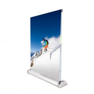  A4 Mini Size Retractable Banner Display , Counter Tabletop Expand Banner Stands Manufactures