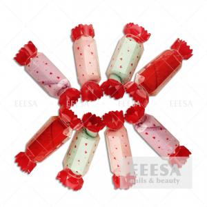  Microfiber Hair Festival Wedding Cute Mini Small Cheap Gift Candy Shape Towel Manufactures